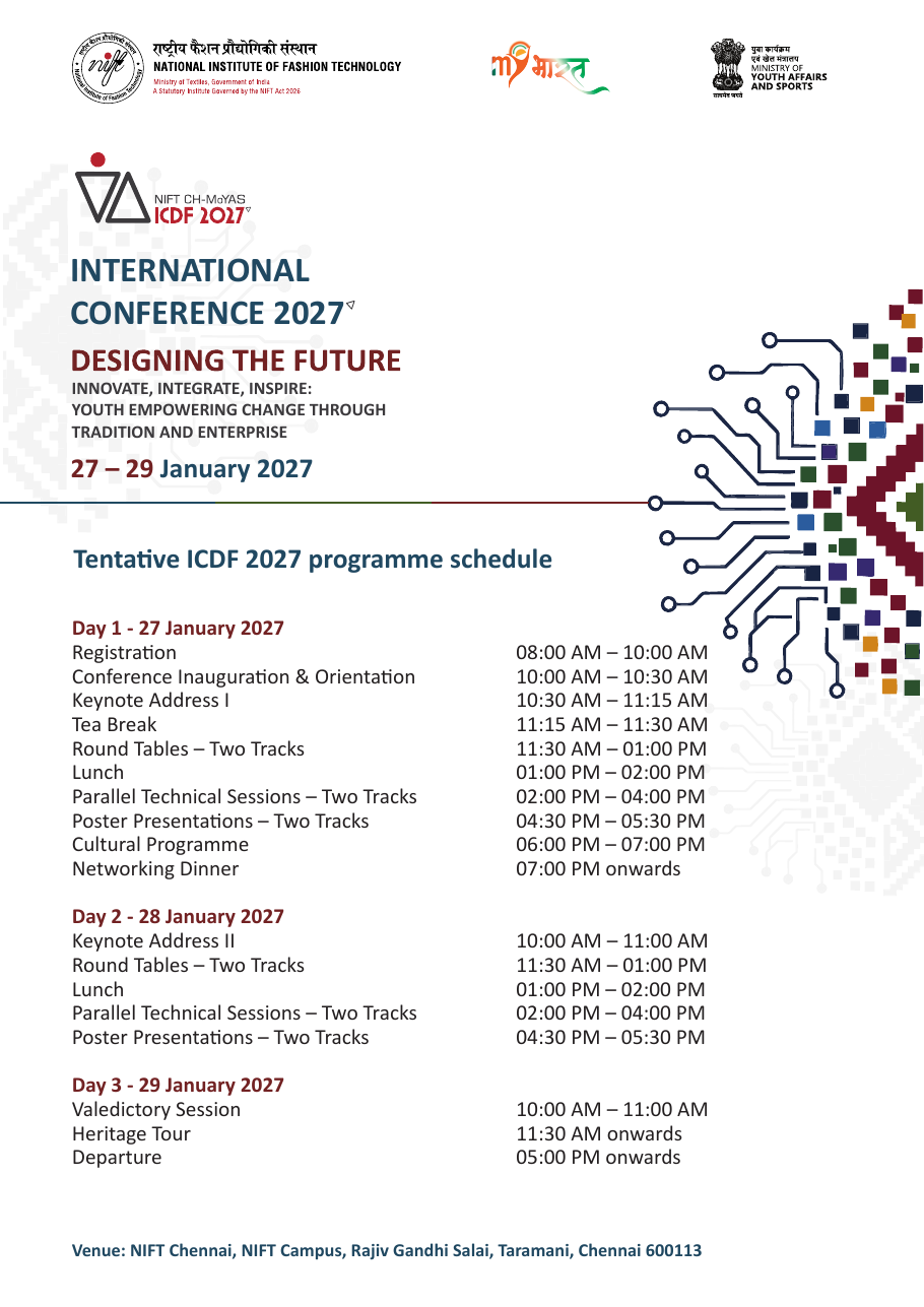 ICDF 2027 event schedule